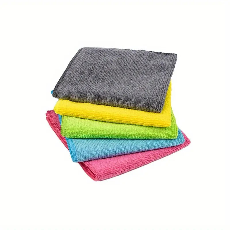 Microfiber Cleaning Cloth Pack - Durable & Absorbent, Multipurpose Towel for Home & Kitchen Use, Ideal for Living Room, Bedroom, Bathroom & Furniture, Effortlessly Removes Stains & Grease, Essential Cleaning Supplies Christmas holiday gifts