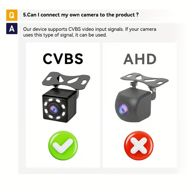 VENBES 10.26" Carplay Android Auto Universal Car Multimedia Video Player with HD Touch Screen, Rear View Camera & Wireless - 12V Car Plug, Wireless, Line-in Auxiliary, Without Battery, Car Video Player, Vehicle Entertainment, Modern Car Accessory