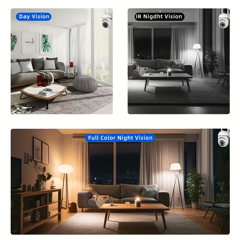 1pc Camera with Full Color Night Vision Wireless WIFI 1080P Full HD Indoor/Outdoor Camera 2-Way Audio