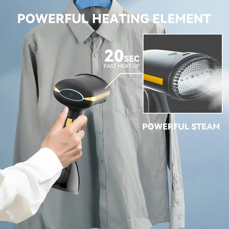 Handheld Hanging Ironing Machine, Portable For Home And Travel, 1100W High-power Clothing Wrinkle Removal Steam Engine, Stainless Steel Panel, 10.14oz Large Capacity Water Tank