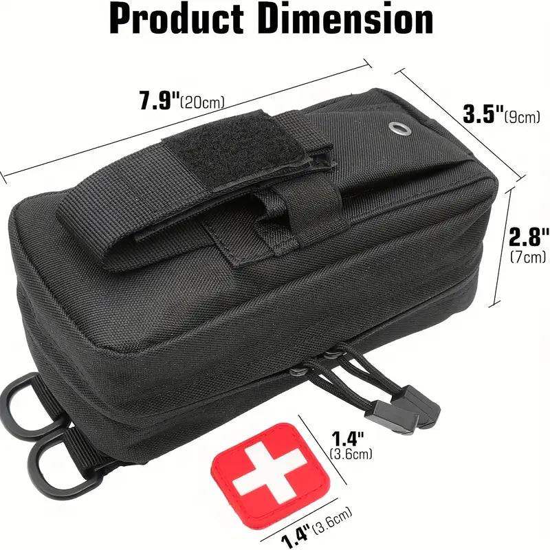 Premium Tactical First Aid Kit IFAK - MOLLE Compatible EMT Medical Emergency Survival Kit for Outdoor, Camping, Hiking, Hunting, Car, Home, Workplace